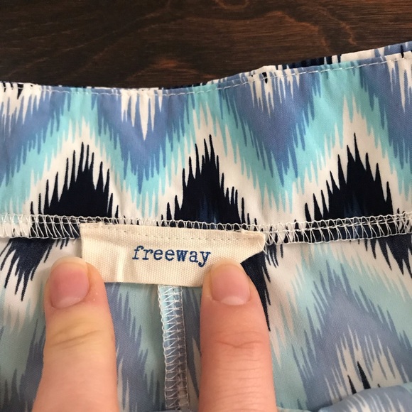 Blue Pattern Shorts - Picture 3 of 5